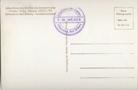 Bad Driburg-Alhausen - Geburtshaus von Friedr. Wilh. Weber