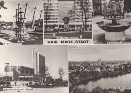 Karl-Marx-Stadt - 5 Bilder Karl-Marx-Stadt - 5 Bilder