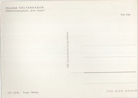 Boltenhagen - Erholungsheim Fritz Reuter