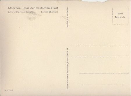 Berner Oberland - Schweiz - Edwald Harrison Compton