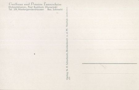 Ehrbachklamm - Pension Tannenheim