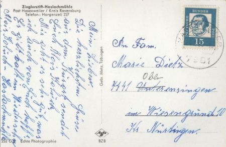 Horgenzell-Hasenweiler - Zieglerstift-Haslachmühle