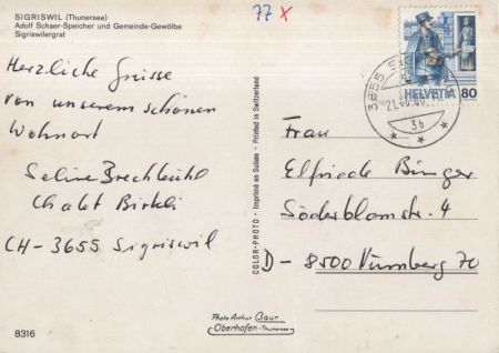 Sigriswil - Schweiz - Adolf Schaer-Speicher Sigriswil - Schweiz - Adolf Schaer-Speicher