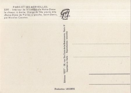 Paris - Frankreich - Notre Dame, Interieur