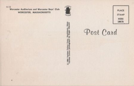 Worcester - USA - Auditorium Worcester - USA - Auditorium