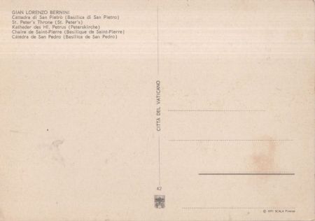 Vatikanstadt - Vatikan - Cattedra di San Pietro Vatikanstadt - Vatikan - Cattedra di San Pietro