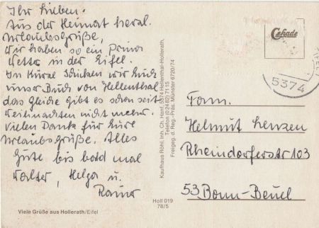 Hellenthal-Hollerath - von oben Hellenthal-Hollerath - von oben