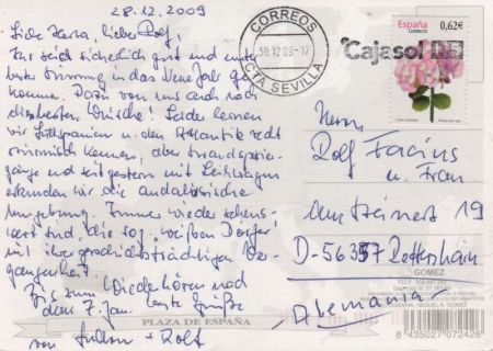 Vejer de la Frontera - Spanien - Platz mit Palmen