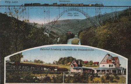 Solingen-Schaberg - Bahnhof und Riesenbrücke Solingen-Schaberg - Bahnhof und Riesenbrücke