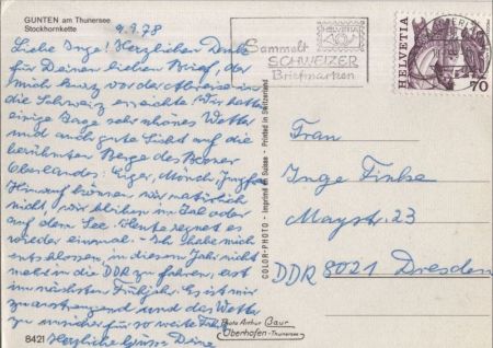 Gunten - Schweiz - mit Stockhornkette