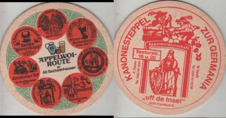 Bierdeckel rund - Äppelwoi Bierdeckel rund - Äppelwoi