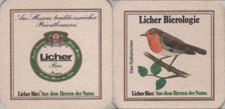 Bierdeckel quadratisch - Licher Bierdeckel quadratisch - Licher