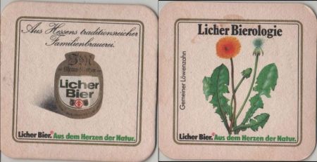 Bierdeckel quadratisch - Licher Bierdeckel quadratisch - Licher