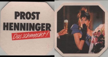 Bierdeckel quadratisch - Henninger Bierdeckel quadratisch - Henninger