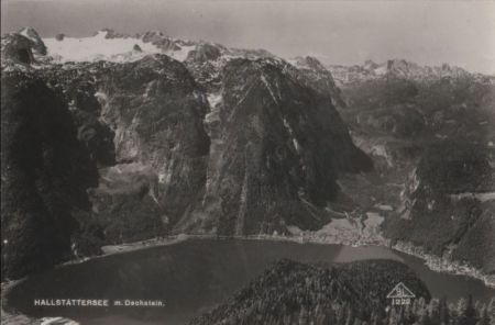 Österreich - Hallstätter See - mit Dachstein - ca. 1950 Österreich - Hallstätter See - mit Dachstein - ca. 1950
