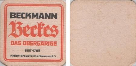 Bierdeckel quadratisch - Beckmann AG - Beckes Bierdeckel quadratisch - Beckmann AG - Beckes