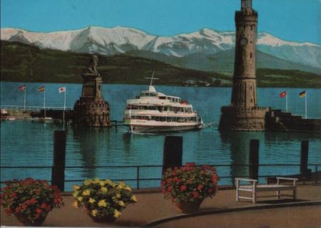 Lindau - Hafeneinfahrt - 1975 Lindau - Hafeneinfahrt - 1975