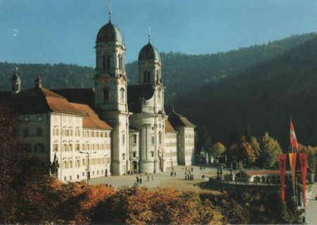 Schweiz - Einsiedeln - Klosteransicht von Norden - 1998 Schweiz - Einsiedeln - Klosteransicht von Norden - 1998