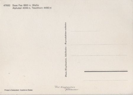 Saas-Fee - Schweiz - mit Alphubel