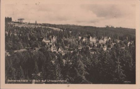 Schierke - Blick auf Unterschierke - 1955 Schierke - Blick auf Unterschierke - 1955