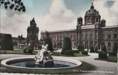 Österreich - Wien - Museum und Maria-Theresia-Denkmal - ca. 1965 Österreich - Wien - Museum und Maria-Theresia-Denkmal - ca. 1965