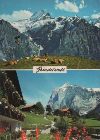 Schweiz - Grindelwald - 2 Teilbilder - ca. 1975 Schweiz - Grindelwald - 2 Teilbilder - ca. 1975