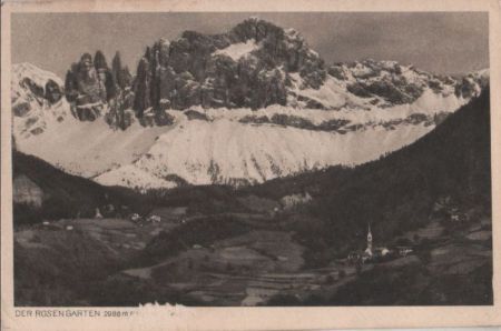 Italien - Rosengartengruppe - 1928 Italien - Rosengartengruppe - 1928