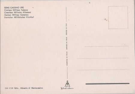 Cassino - Italien - Deutscher Militärischer Friedhof