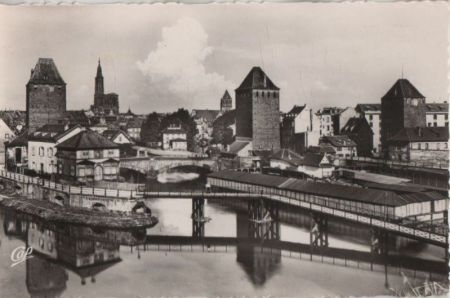 Frankreich - Strasbourg - Les Vielles Tour aux Ponts Couverts - ca. 1960 Frankreich - Strasbourg - Les Vielles Tour aux Ponts Couverts - ca. 1960