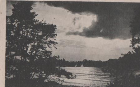 Grünheide - Weerlsee - Gewitterstimmung - ca. 1935 Grünheide - Weerlsee - Gewitterstimmung - ca. 1935