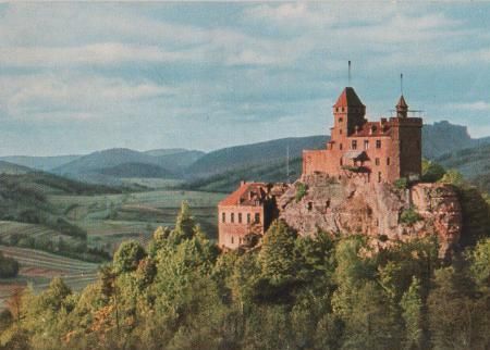Bad Bergzabern - Ritterbrug Berwartstein bei Bergzabern - ca. 1975 Bad Bergzabern - Ritterbrug Berwartstein bei Bergzabern - ca. 1975