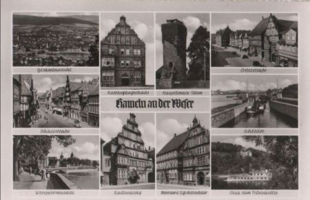 Hameln - u.a. Schleuse - ca. 1960 Hameln - u.a. Schleuse - ca. 1960