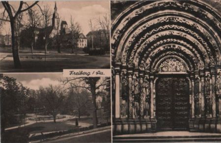 Freiberg - 3 Teilbilder - 1962 Freiberg - 3 Teilbilder - 1962