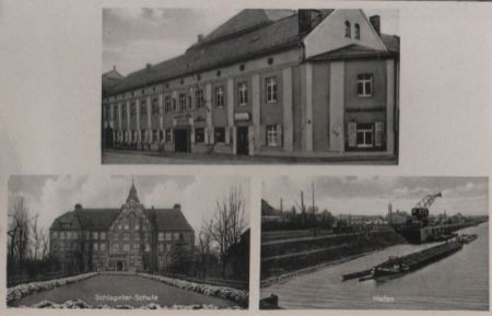 Riesa-Gröba - u.a. Hafen - ca. 1940 Riesa-Gröba - u.a. Hafen - ca. 1940