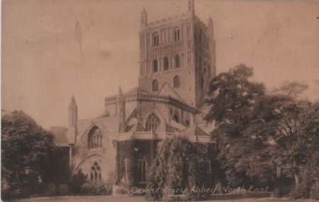 Großbritannien - Tewkesbury - Abbey, North East - ca. 1935 Großbritannien - Tewkesbury - Abbey, North East - ca. 1935