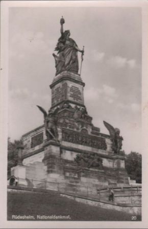 Rüdesheim - Nationaldenkmal - ca. 1950 Rüdesheim - Nationaldenkmal - ca. 1950