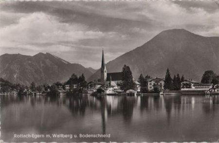 Rottach-Egern - mit Wallberg und Bodenschneid - 1957 Rottach-Egern - mit Wallberg und Bodenschneid - 1957