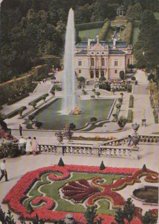 Ettal, Linderhof - Fontäne - 1957 Ettal, Linderhof - Fontäne - 1957