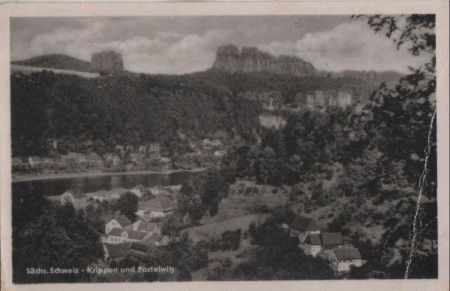 Krippen (OT von Bad Schandau) - und Postelwitz - 1966 Krippen (OT von Bad Schandau) - und Postelwitz - 1966