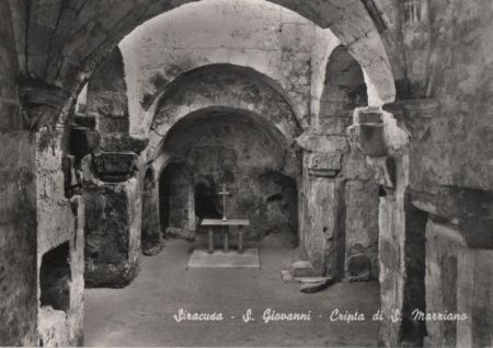 Italien - Syrakus - Syracusa - S. Giovanni, Cripta di S. Marriano - ca. 1965 Italien - Syrakus - Syracusa - S. Giovanni, Cripta di S. Marriano - ca. 1965