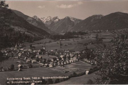 Österreich - Schladming - mit Schladminger-Tauern - 1959 Österreich - Schladming - mit Schladminger-Tauern - 1959
