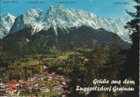 Grainau - gegen Wettersteingebirge - ca. 1980 Grainau - gegen Wettersteingebirge - ca. 1980
