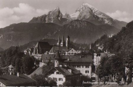 Berchtesgaden - mit Watzmann - 1959 Berchtesgaden - mit Watzmann - 1959