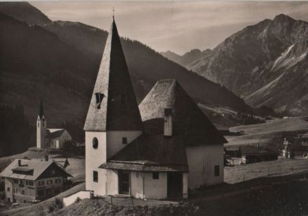 Österreich - Hirschegg - Evangelische Kreuzkirche - ca. 1960 Österreich - Hirschegg - Evangelische Kreuzkirche - ca. 1960