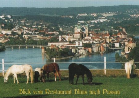 Passau - Blick vom Restaurant Blaas - ca. 1985 Passau - Blick vom Restaurant Blaas - ca. 1985