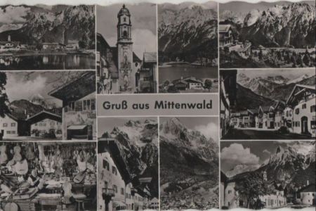 Mittenwald - mit 10 Bildern - ca. 1955 Mittenwald - mit 10 Bildern - ca. 1955
