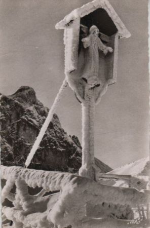 Pfronten - Dankkreuz auf der Hochalp - 1957 Pfronten - Dankkreuz auf der Hochalp - 1957