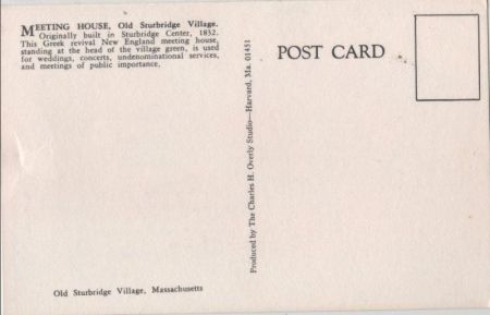 Sturbridge - USA - Old Sturbridge Village Sturbridge - USA - Old Sturbridge Village