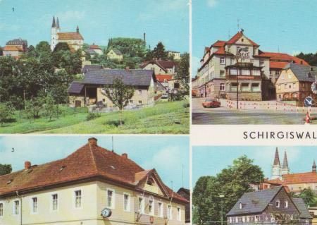Schirgiswalde - Schirgiswald u.a. Rathaus - ca. 1985 Schirgiswalde - Schirgiswald u.a. Rathaus - ca. 1985