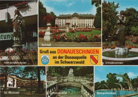 Donaueschingen - u.a. Donauquelle - ca. 1980 Donaueschingen - u.a. Donauquelle - ca. 1980